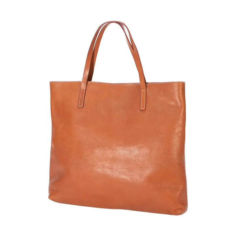 Tote Bag i garvet skinn